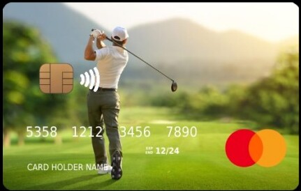 Golf club rewards card
