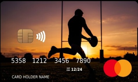 Rugby club rewards card